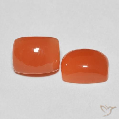 Shop natural 5.34ct Orange moyen Pierre de lune gems, Coussin, from Inde at GemSelect. In stock, global shipping!