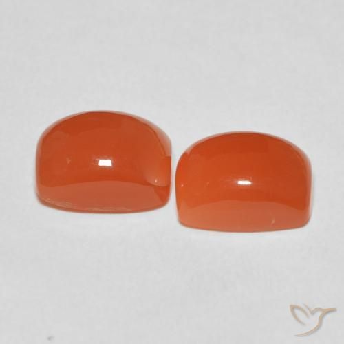 Shop natural 5.34ct Orange moyen Pierre de lune gems, Coussin, from Inde at GemSelect. In stock, global shipping!