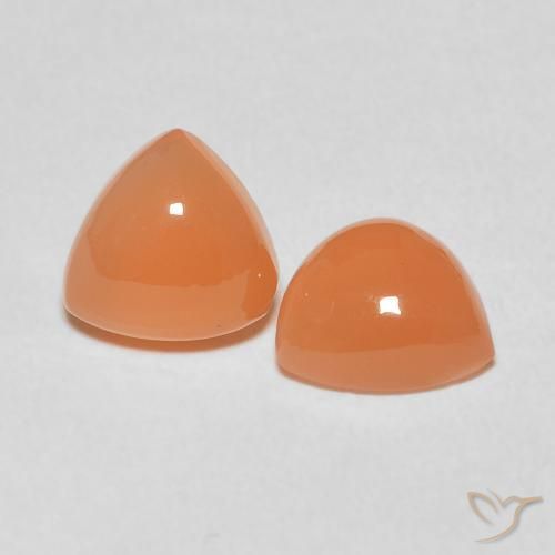 Achetez naturel 3,54ct orange pierre de lune gems, trillion, en provenance inde chez gemselect. en stock, livraison internationale!