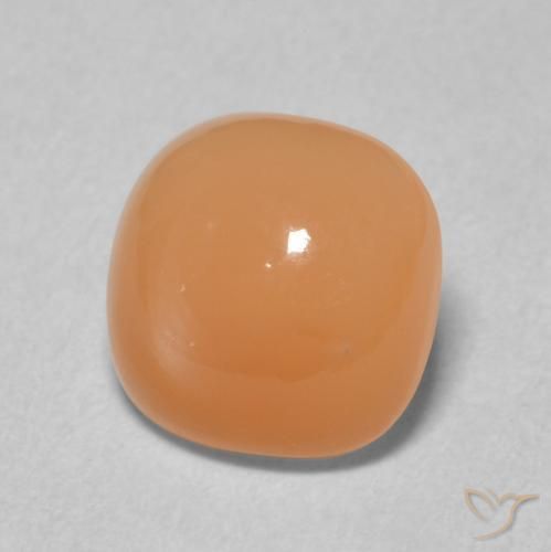Pierre de lune Orange moyen naturelle Coussin, 2.01 ct, Translucide