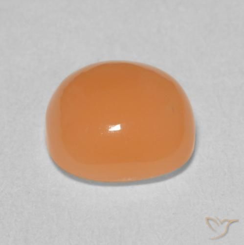 Pierre de lune Orange moyen naturelle Coussin, 2.01 ct, Translucide