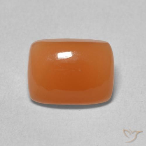 2.04ct Naturel Orange moyen Pierre de lune, Coussin, Translucide