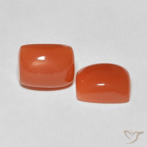 Shop natural 4.98ct Orange rougeâtre Pierre de lune gems, Coussin, from Inde at GemSelect. In stock, global shipping!