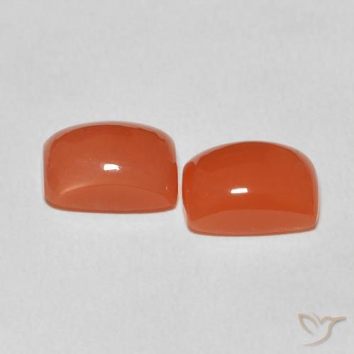 Shop natural 4.57ct Orange moyen Pierre de lune gems, Coussin, from Inde at GemSelect. In stock, global shipping!