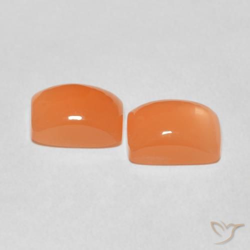 Shop natural 4.81ct Orange rougeâtre Pierre de lune gems, Coussin, from Inde at GemSelect. In stock, global shipping!