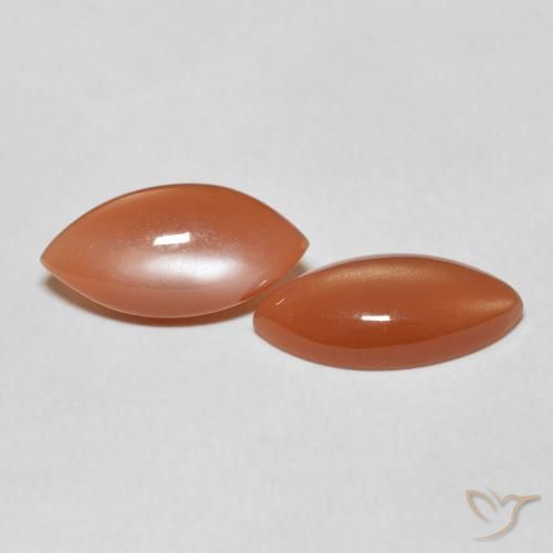 Shop natural 5.36ct Orange intense Pierre de lune gems, Marquise, from Inde at GemSelect. In stock, global shipping!