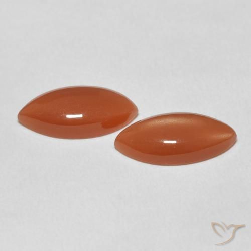 Shop natural 5.36ct Orange intense Pierre de lune gems, Marquise, from Inde at GemSelect. In stock, global shipping!