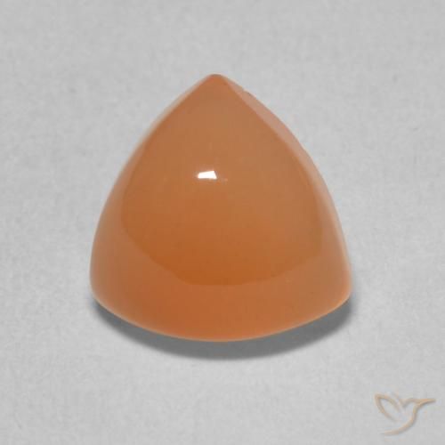 1.92ct Naturel Orange clair Pierre de lune, Trillion, Translucide