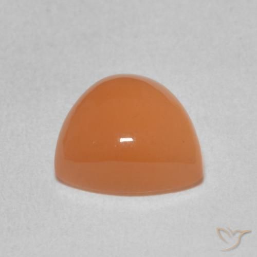 Pierre de lune Orange clair naturelle Trillion, 1.92 ct, Translucide