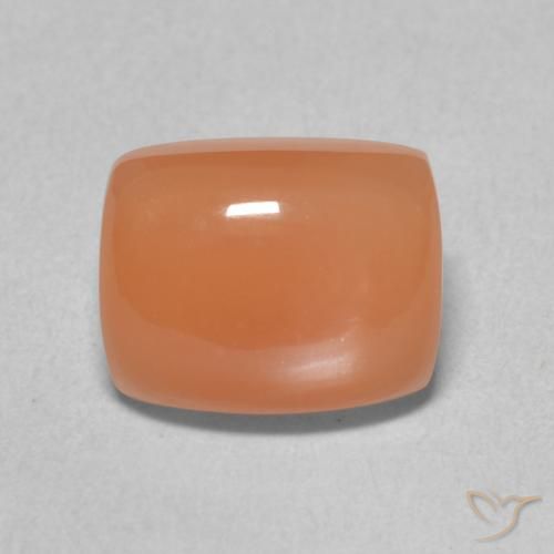 2.46ct Naturel Orange clair Pierre de lune, Coussin, Translucide
