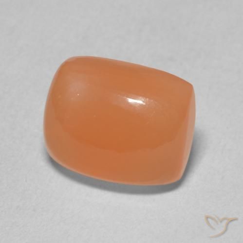 Pierre de lune Pourpre rougeâtre léger naturelle Coussin, 2.40 ct, Translucide
