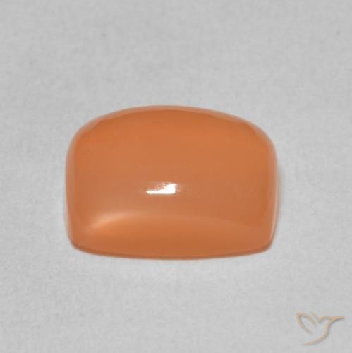 Pierre de lune Pourpre rougeâtre léger naturelle Coussin, 2.40 ct, Translucide