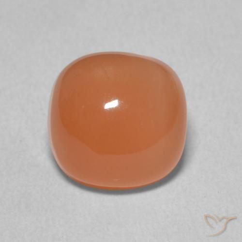 2.16ct Naturel Orange clair Pierre de lune, Coussin, Translucide
