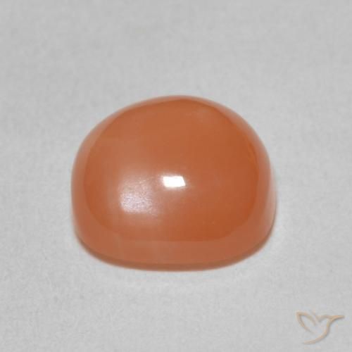 Pierre de lune Orange clair naturelle Coussin, 2.16 ct, Translucide