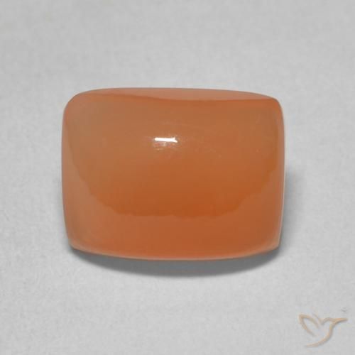 2.35ct Naturel Pourpre rougeâtre léger Pierre de lune, Coussin, Translucide