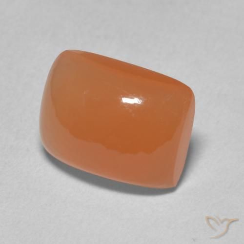 Pierre de lune Pourpre rougeâtre léger naturelle Coussin, 2.35 ct, Translucide