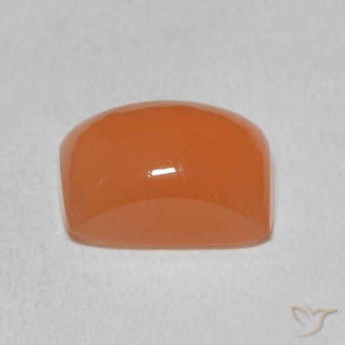 Pierre de lune Pourpre rougeâtre léger naturelle Coussin, 2.35 ct, Translucide