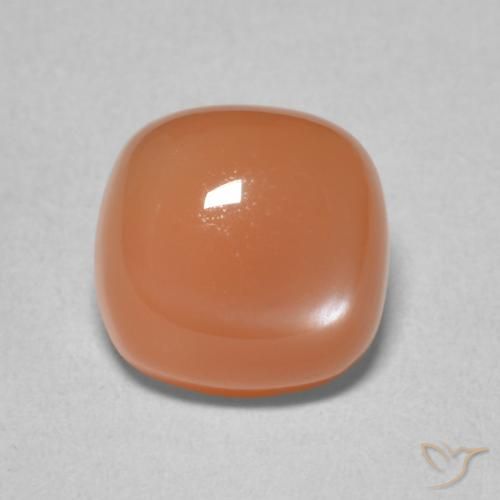 Pierre de lune Pourpre rougeâtre léger naturelle Coussin, 2.17 ct, Translucide
