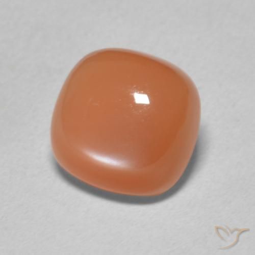 Pierre de lune Pourpre rougeâtre léger naturelle Coussin, 2.17 ct, Translucide