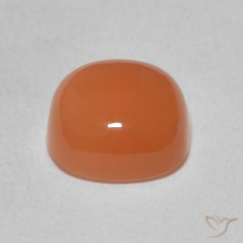 Pierre de lune Pourpre rougeâtre léger naturelle Coussin, 2.17 ct, Translucide