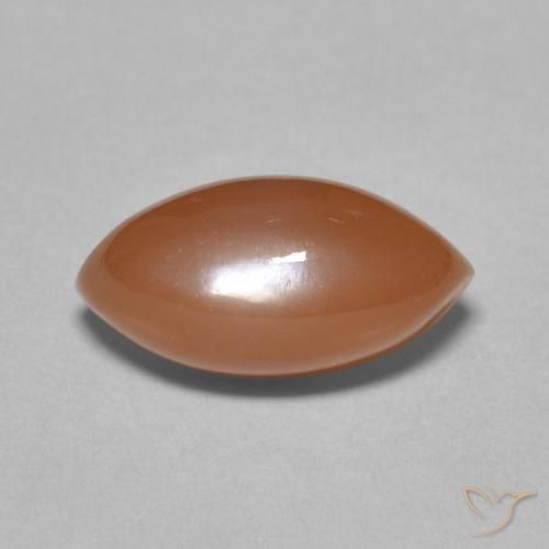 4.68ct Naturel Orange rougeâtre Pierre de lune, Marquise, Translucide