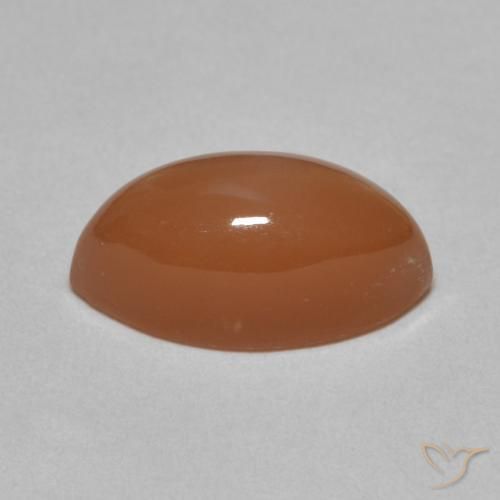 Pierre de lune Orange rougeâtre naturelle Marquise, 4.68 ct, Translucide