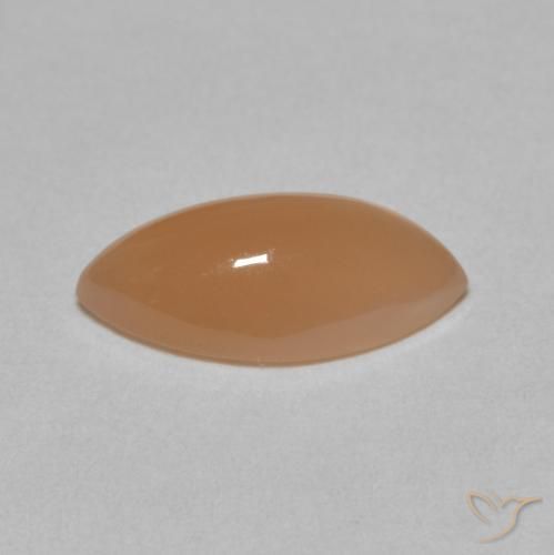 Pierre de lune Medium Light-Orange naturelle Marquise, 2.79 ct, Translucide