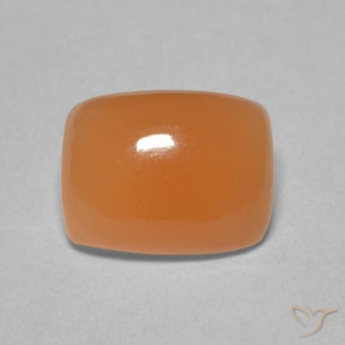 2.08ct Naturel Orange clair Pierre de lune, Coussin, Translucide