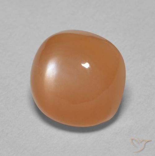 Pierre de lune Orange clair naturelle Coussin, 2.36 ct, Translucide
