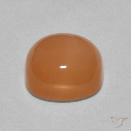 Pierre de lune Orange clair naturelle Coussin, 2.36 ct, Translucide