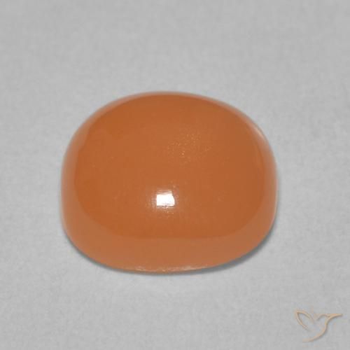 Pierre de lune Pourpre rougeâtre léger naturelle Coussin, 2.00 ct, Translucide