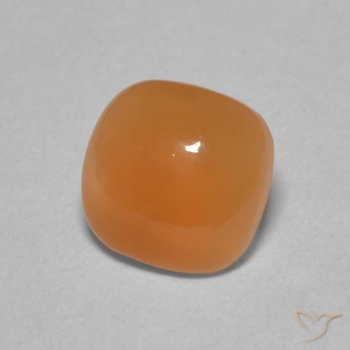 Pierre de lune Orange clair naturelle Coussin, 2.00 ct, Translucide