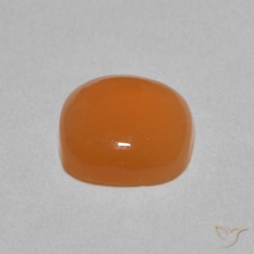 Pierre de lune Orange clair naturelle Coussin, 2.00 ct, Translucide
