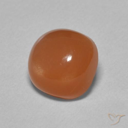 Pierre de lune Orange foncé naturelle Coussin, 2.43 ct, Translucide