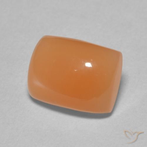 Pierre de lune Pourpre rougeâtre léger naturelle Coussin, 2.59 ct, Translucide