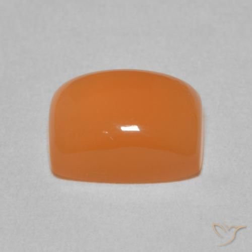 Pierre de lune Pourpre rougeâtre léger naturelle Coussin, 2.59 ct, Translucide