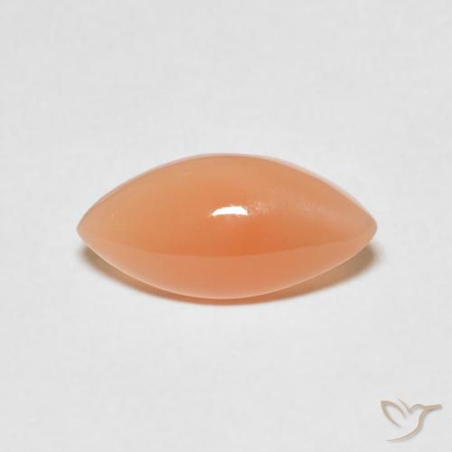 2.48ct Naturel Orange clair Pierre de lune, Marquise, Translucide