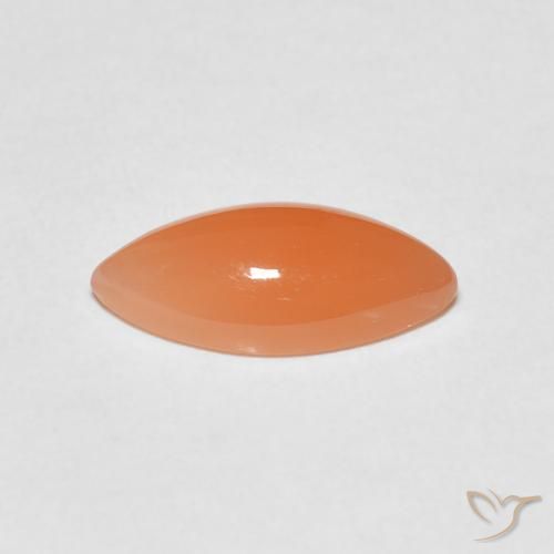Pierre de lune Orange clair naturelle Marquise, 2.48 ct, Translucide