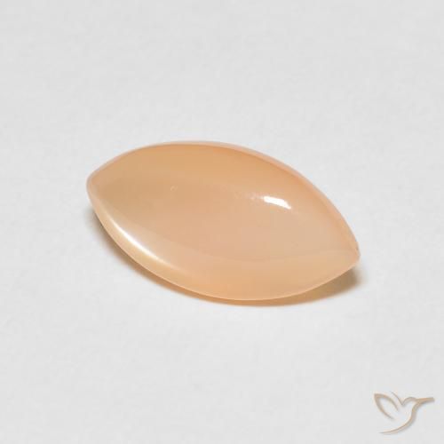 Pierre de lune Medium Light-Orange naturelle Marquise, 2.45 ct, Translucide