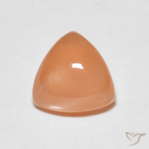 1.98ct Naturel Pêche Orange Pierre de lune, Trillion, Translucide
