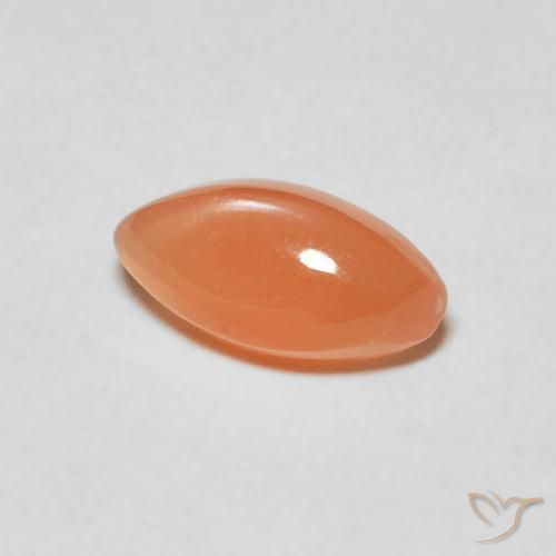 Pierre de lune Orange clair naturelle Marquise, 1.09 ct, Translucide