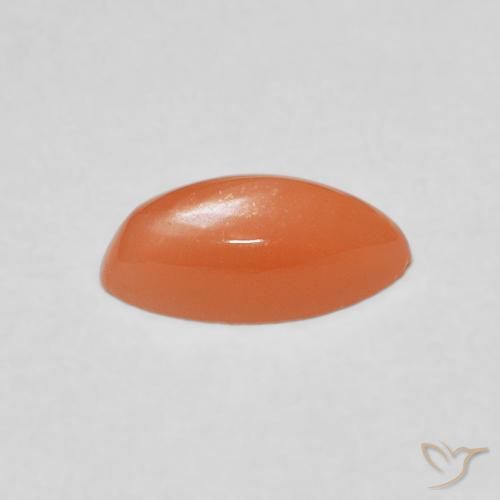 Pierre de lune Orange clair naturelle Marquise, 1.09 ct, Translucide