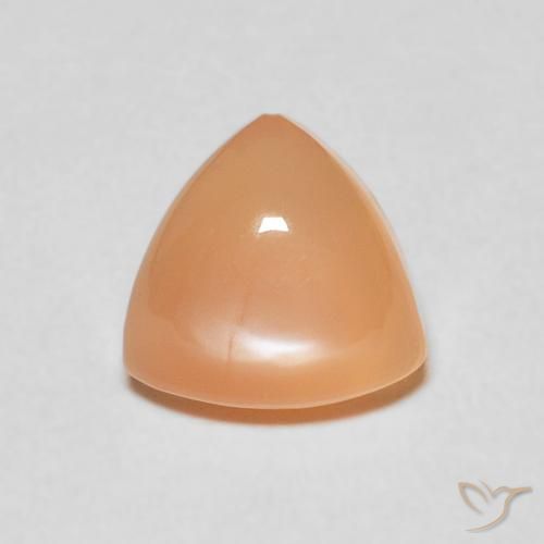 1.86ct Naturel Orange clair Pierre de lune, Trillion, Translucide