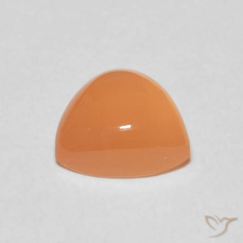 Pierre de lune Orange clair naturelle Trillion, 1.86 ct, Translucide