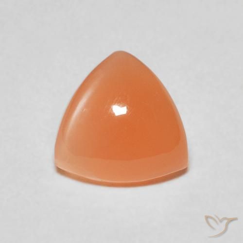 1.51ct Naturel Orange moyen Pierre de lune, Trillion, Translucide