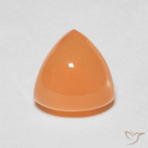 2.02ct Naturel Orange clair Pierre de lune, Trillion, Translucide