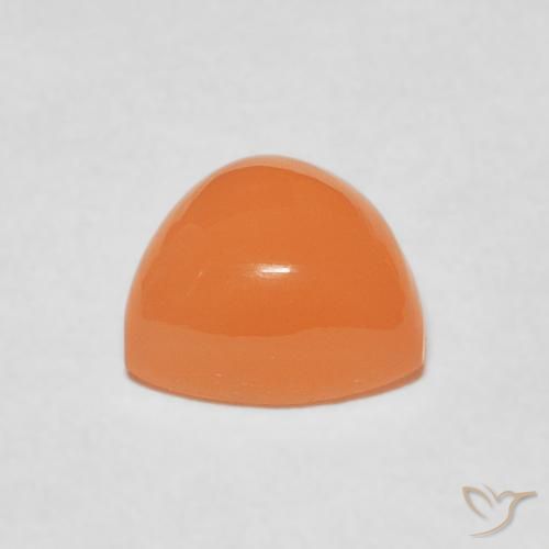 Pierre de lune Orange clair naturelle Trillion, 2.02 ct, Translucide