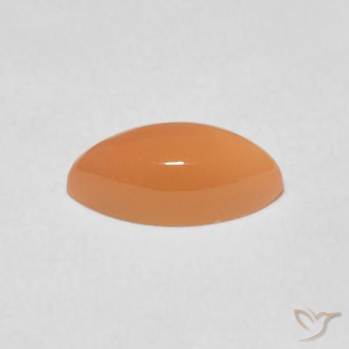 Pierre de lune Medium Light-Orange naturelle Marquise, 1.27 ct, Translucide