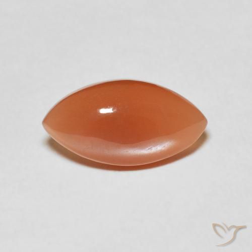 2.80ct Naturel Orange moyen Pierre de lune, Marquise, Translucide