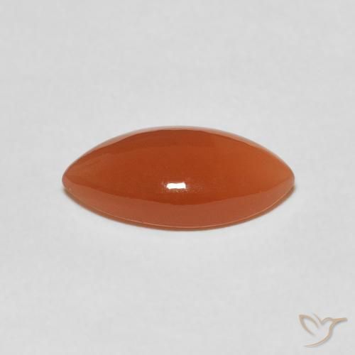 Pierre de lune Orange moyen naturelle Marquise, 2.80 ct, Translucide